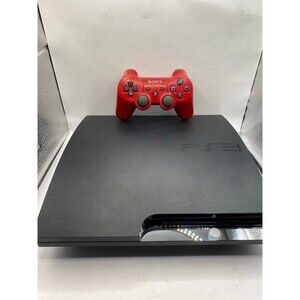 Sony PlayStation 3 PS3 Slim (CECH-2501A) 320GB Console w/ Cables Tested Working